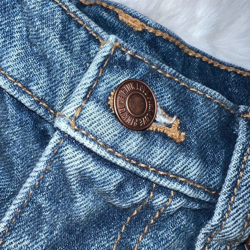 NWOT PINK Victoria's Secret Women's
High Waisted Cut Off Denim Jean Shorts